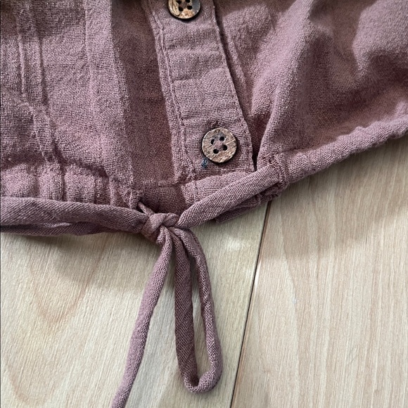 Free People cotton two piece set in brownie - Picture 6 of 8